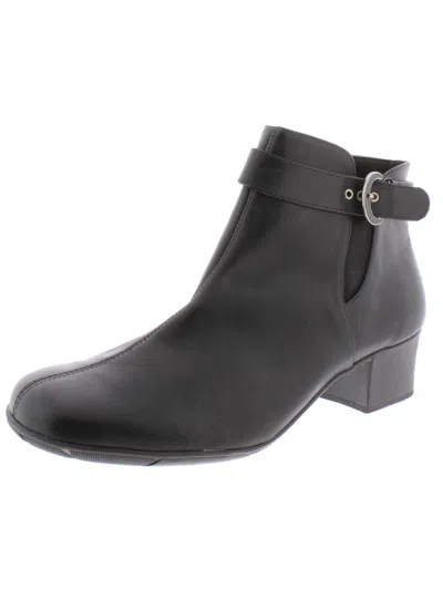 Shop Elites By Walking Cradles Monte Womens Chelsea Block Heel Ankle Boots In Black