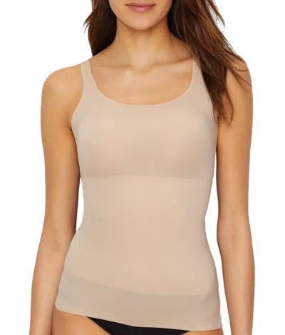Tc Fine Intimates No Side Show Firm Control Shaping Camisole In Beige