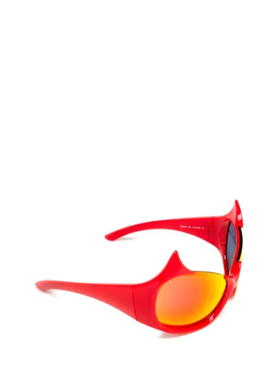 Shop Balenciaga Sunglasses In Red