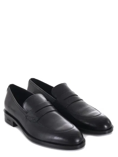 Shop Hugo Boss Boss  Flat Shoes Black