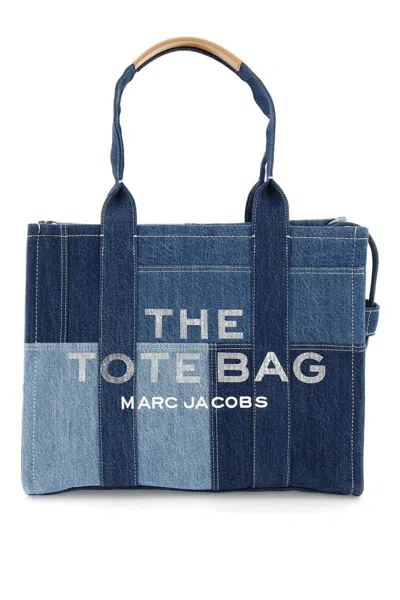Shop Marc Jacobs The Denim Large Tote Bag In Multicolor