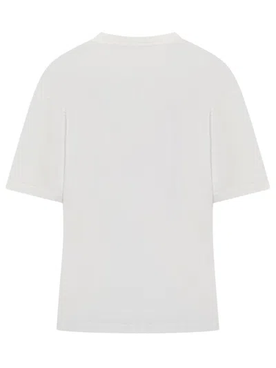 Shop Marni T-shirt With Floral Print In White