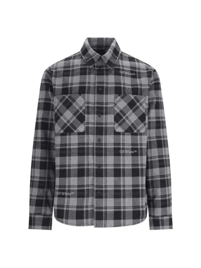 Shop Off-white Shirts In Grey