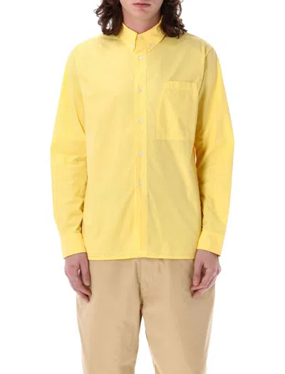 Shop Pop Trading Company Pop Trading Company Snapdragon Shirt In Yellow