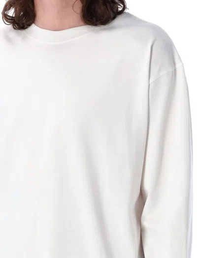 Shop Studio Nicholson Javelin Long Sleeves T-shirt In White