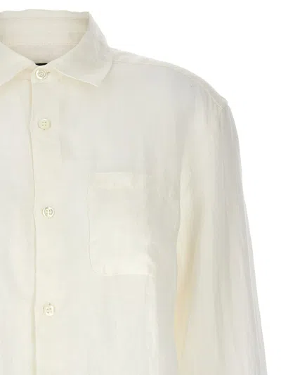 Shop Apc A.p.c. Linen Sela Shirt For In White