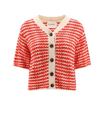 Shop Closed Cardigan In Red