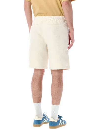 Shop Daily Paper Shakir Shield Boucle Short In Off White