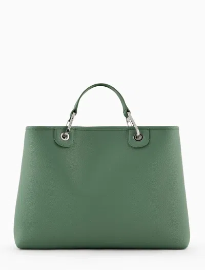 Shop Ea7 Emporio Armani Myea Medium Tote Bag In Green