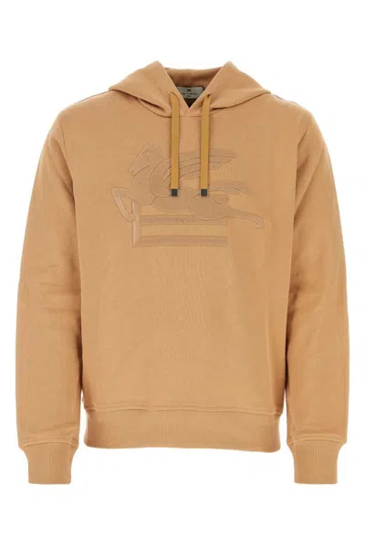 Shop Etro Sweatshirts In Camel