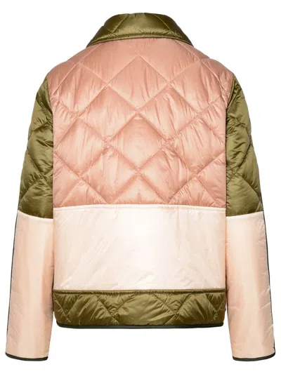 Shop Fay Green Polyamide '3 Ganci' Quilted Jacket