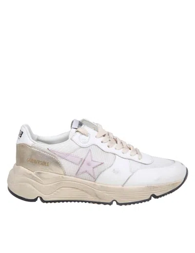 Shop Golden Goose Suede And Mesh Sneakers In White
