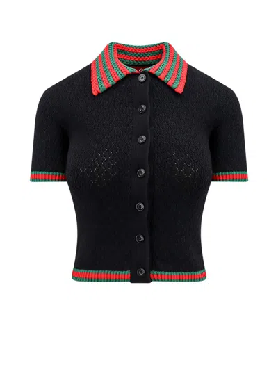 Shop Gucci Polo Shirt In Black