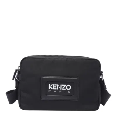 Shop Kenzo Bold Logo Crossbody Bag In Black