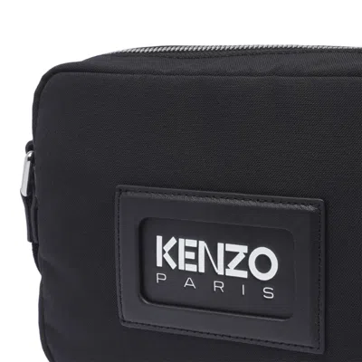 Shop Kenzo Bold Logo Crossbody Bag In Black