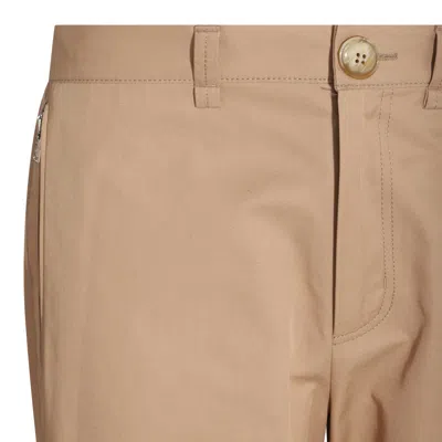 Shop Lanvin Sand Cotton And Wool Blend Pants