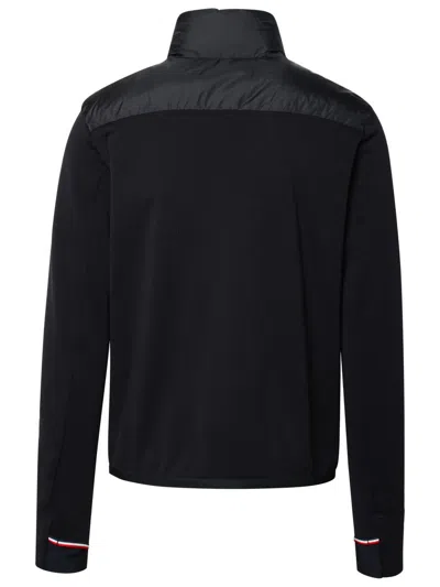 Shop Moncler Grenoble Two-tone Polyester Blend Sweatshirt In Blue