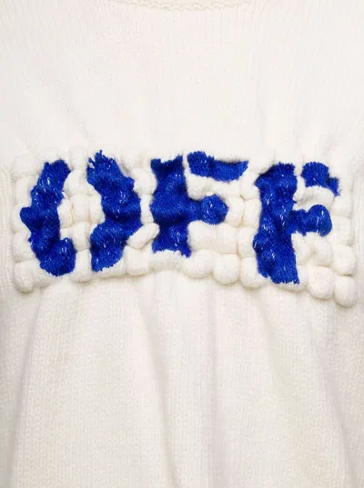 Shop Off-white 'boiled' Ivory Wool Sweater In Avorio