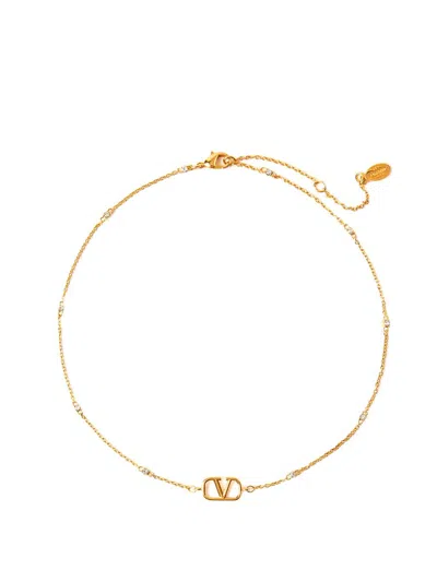 Shop Valentino Garavani Necklace In Gold