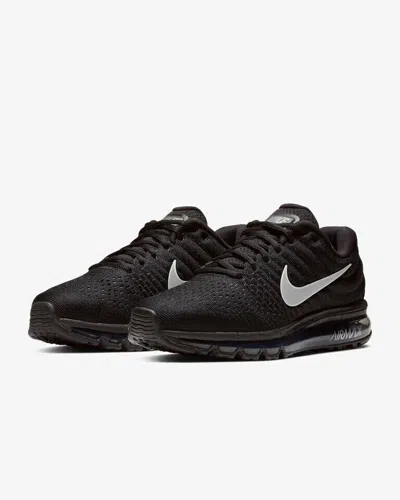 Shop Nike Air Max 2017 849559-001 Men's Black Anthracite Low Top Running Shoes Hhh43 In Grey