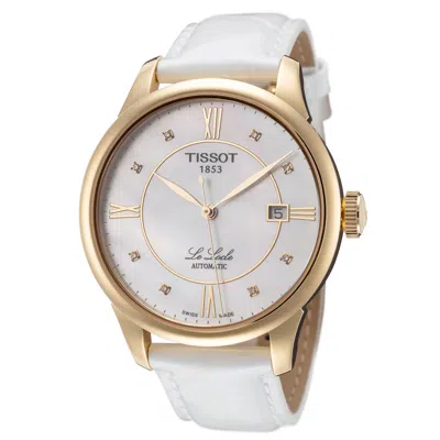Shop Tissot Unisex 39.3mm Automatic Watch In White