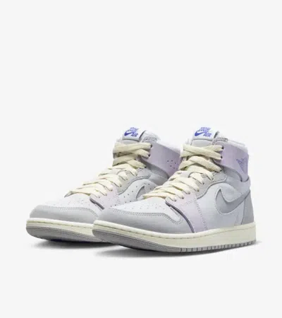 Shop Nike Air Jordan 1 Zoom Air Comfort 2 Dv1305-005 Women's Gray Purple Shoes Pro81 In Grey