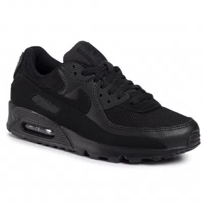Shop Nike Air Max 90 Cn8490-003 Mens Triple Black Low Top Running Sneaker Shoes Luv34