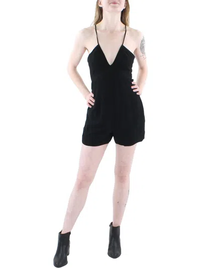 Shop Rag & Bone Mimi Womens Cotton Short Romper In Black