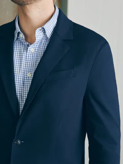 Shop Faherty Movement&trade; Knit Blazer In Lupine Navy
