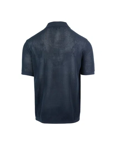 Shop Emporio Armani Polo Shirt In Navy Blue