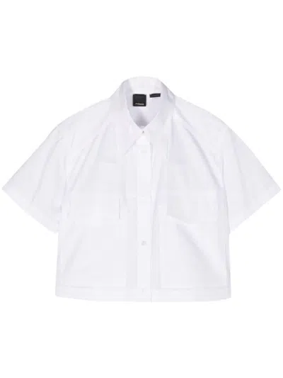 Shop Pinko Short Cut Shirt In White