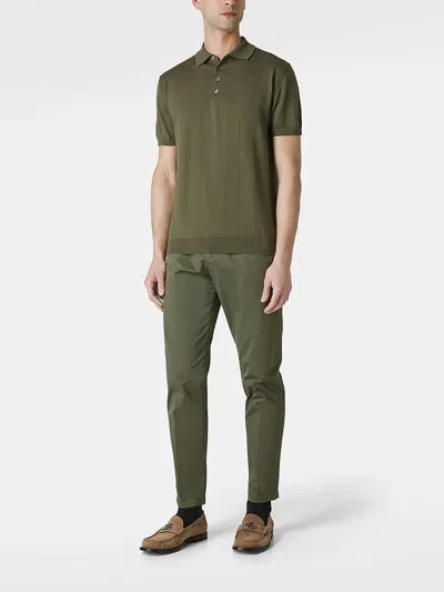 Shop Daniele Fiesoli Short-sleeved Cotton Polo Shirt In Green