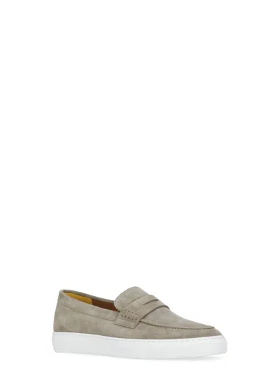 Shop Doucal's Flat Shoes Grey