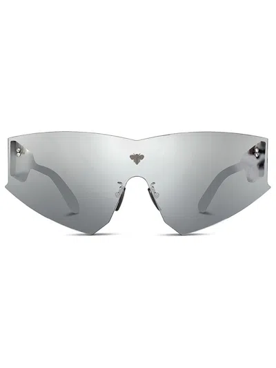 Shop Face Hide Vertigo Glasses In Acetate With A Futuristic Shape