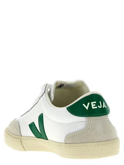 Shop Veja 'volley' Sneakers In Green