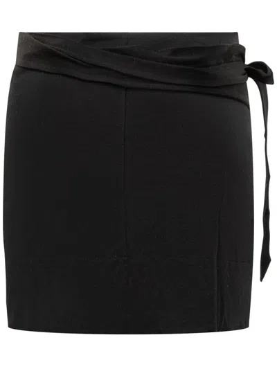 Shop Isabel Marant Berenice-gd Skirt In Black