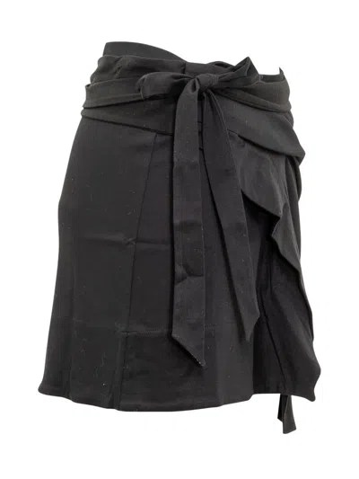Shop Isabel Marant Berenice-gd Skirt In Black