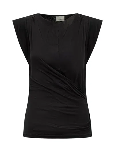 Shop Isabel Marant Maisan-gd T-shirt In Black