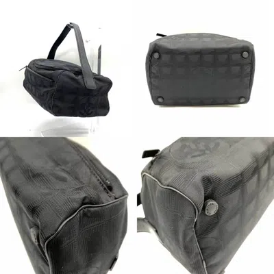 Pre-owned Chanel Travel Line Black Synthetic Shoulder Bag ()