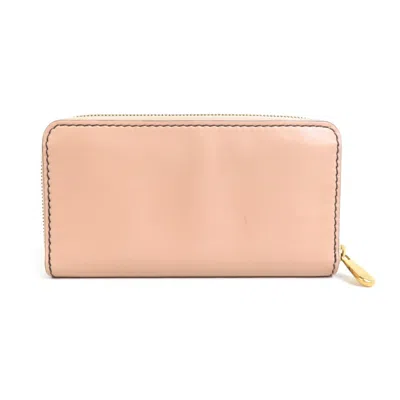 Shop Dior Pink Leather Wallet  ()