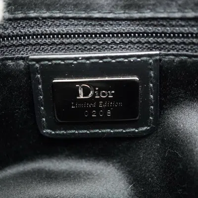 Shop Dior Saddle Black Canvas Shoulder Bag ()