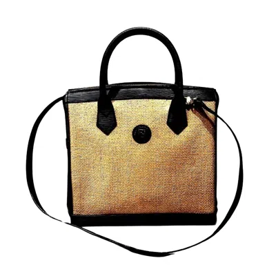 Shop Fendi Cabas Beige Other Tote Bag ()