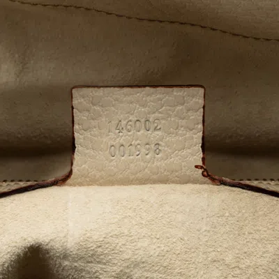 Shop Gucci -- White Leather Tote Bag ()