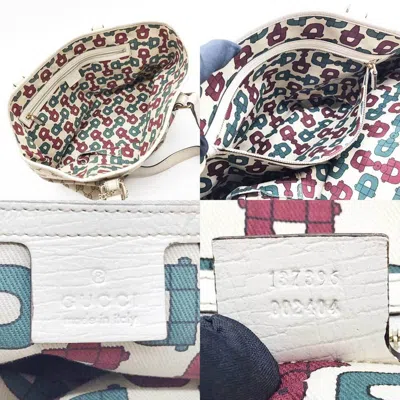 Shop Gucci Cabas Beige Canvas Tote Bag ()
