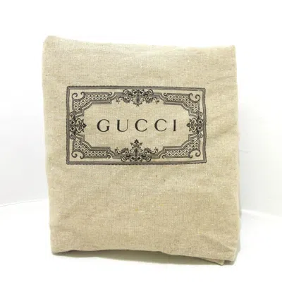 Shop Gucci Double G Brown Canvas Backpack Bag ()
