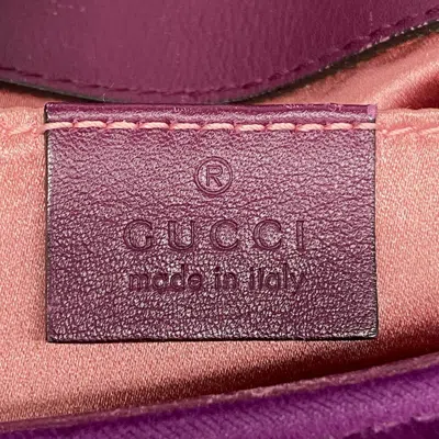 Shop Gucci Gg Marmont Purple Suede Shopper Bag ()