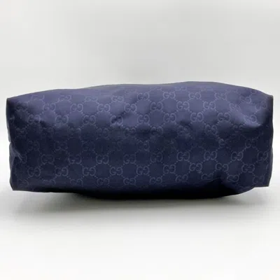 Shop Gucci Navy Synthetic Shopper Bag ()