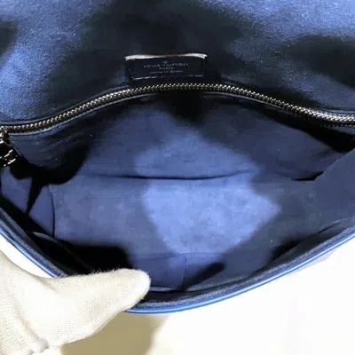 Pre-owned Louis Vuitton Blue Leather Shoulder Bag ()