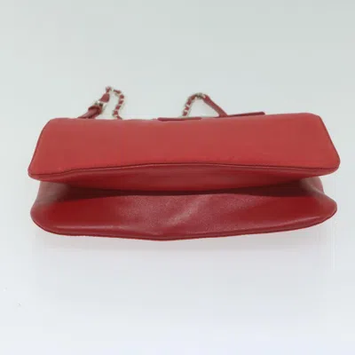 Shop Prada Red Leather Shoulder Bag ()