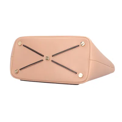 Shop Valentino Garavani Rockstud Pink Leather Shopper Bag ()